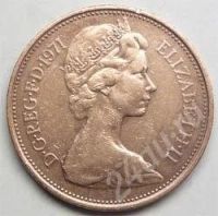 Лот: 360309. Фото: 2. Великобритания. 2 новых пенс 1971г... Монеты