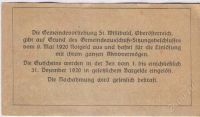 Лот: 1414835. Фото: 2. Австрия. Нотгельд. 20 геллер 1920г... Банкноты