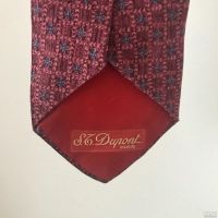 Лот: 13039065. Фото: 3. Красный шелковый галстук Dupont... Одежда, обувь, галантерея