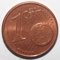 Лот: 8752404. Фото: 2. 1 евроцент 2004 год. Греция. Монеты