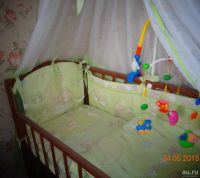 Лот: 9003133. Фото: 3. Кроватка детская с маятником. Мебель