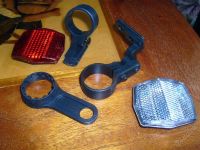 Лот: 967518. Фото: 2. катафоты (новые) + педали (старые... Велоспорт