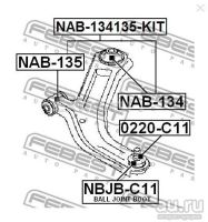 Лот: 13561183. Фото: 5. NAB-135 Сайлентблок передний переднего...