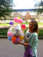 Лот: 3169643. Фото: 2. Подарок в воздушном шаре с красивым... Сувениры, подарки