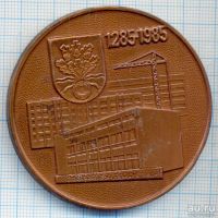 Лот: 15233905. Фото: 2. СССР Медаль 1985 Латвия Алуксне... Значки, медали, жетоны