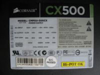 Лот: 15071303. Фото: 3. Corsair cmpsu-500CX 500W. Компьютеры, оргтехника, канцтовары