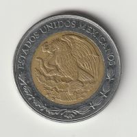 Лот: 16357470. Фото: 2. Мексика 1 новый песо 1993 Биметалл. Монеты