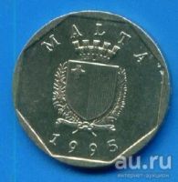 Лот: 8726050. Фото: 2. Мальта 50 центов 1995 герб (к60... Монеты