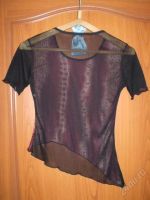 Лот: 36748. Фото: 2. майка чёрная прозрачная спина...