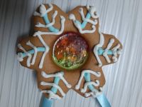 Лот: 16938037. Фото: 3. Имбирный пряник снежинка подарок. Сувениры, подарки