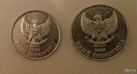 Лот: 10096008. Фото: 2. 100 и 200 рупий Индонезия. Монеты