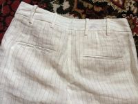 Лот: 4093337. Фото: 4. Полосатые белые брюки Zara обмен. Красноярск
