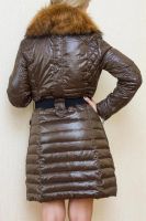 Лот: 3101698. Фото: 3. Пуховик Moncler. Коричневый. Декоративная... Одежда, обувь, галантерея