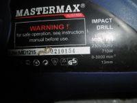 Лот: 11494696. Фото: 5. Дрель "Mastermax" 230v. 50 hz...