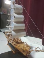 Лот: 20364309. Фото: 2. Модель корабля из дерева,полностью... Ручная работа