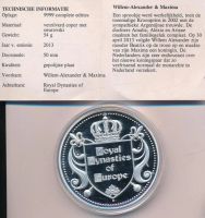 Лот: 9070684. Фото: 2. Германия 2013 Медаль Король Нидерландов... Значки, медали, жетоны