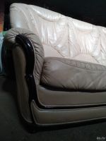 Лот: 14938170. Фото: 2. Диван. Натуральная кожа, раскладной... Мягкая мебель