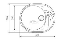 Лот: 24566353. Фото: 2. Мойка врезная с крылом LAVA E... Сантехника, водопровод