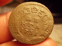 Лот: 15890914. Фото: 3. Отличная кабинетная Денга 1731... Коллекционирование, моделизм