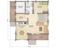 Лот: 11053414. Фото: 6. Дом 8х9.5 из профилированного...