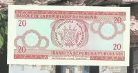 Лот: 18294305. Фото: 2. Бурунди 20 франков 2007 UNC С... Банкноты