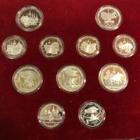 Лот: 17499406. Фото: 3. набор из 28 серебряных монет Олимпиада... Коллекционирование, моделизм