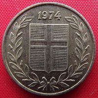 Лот: 2689155. Фото: 2. (№2490-3/LF) 50 эйре 1974 (Исландия... Монеты
