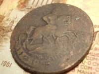 Лот: 15234379. Фото: 4. Отличные 2 копейки 1758 года со... Красноярск