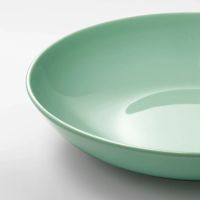 Лот: 12317232. Фото: 2. Тарелка глубокая, светло-зеленый. Посуда, кухонная утварь