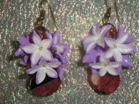 Лот: 1601893. Фото: 2. Изделие из полимерной глины,серьги... Ювелирные изделия, бижутерия, часы