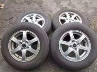 Лот: 7469388. Фото: 2. Комплект колес 185/70R14 4x100... Шины, Диски