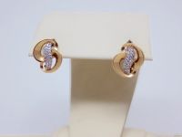 Лот: 13755931. Фото: 3. ЗОЛОТЫЕ СЕРЬГИ С ФИАНИТАМИ 2,80... Красноярск