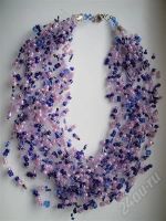 Лот: 679959. Фото: 2. Бисероплетение колье " Воздушное... Ювелирные изделия, бижутерия, часы