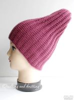 Лот: 10311837. Фото: 4. Вязаная шапка брусничного цвета. Красноярск