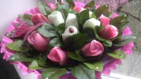 Лот: 6273756. Фото: 2. Букетик роз из мыльных цветов... Цветы, букеты
