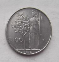 Лот: 3585220. Фото: 2. 100 лир 1974. Монеты