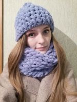 Лот: 14857496. Фото: 2. Комплект шапка и снуд. Женская одежда