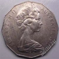 Лот: 1561297. Фото: 2. Австралия. 50 цент 1977г. 25 лет... Монеты
