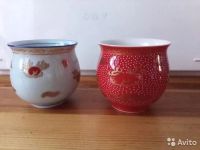 Лот: 19308035. Фото: 2. чашки фарфоровые редкие двухслойные... Антиквариат