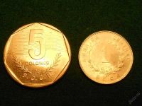 Лот: 5887848. Фото: 2. Коста Рика. Две монеты. См. описание... Монеты
