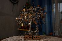 Лот: 4843776. Фото: 2. денежное дерево с подсветкой из... Скульптура, резьба