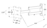 Лот: 4621944. Фото: 2. Кронштейн для LCD/LED тв 15"-40... Аксессуары