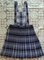 Лот: 10525535. Фото: 2. Сарафан в клетку (тёмно-синий... Одежда и аксессуары