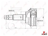 Лот: 10800500. Фото: 2. Наружняя граната привода тойота... Автозапчасти