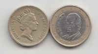 Лот: 20182894. Фото: 2. Фунт и евро дешевле курса. Монеты