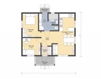 Лот: 11862657. Фото: 2. Каркасный дом 50 м2 под ключ. Срубы и конструкции