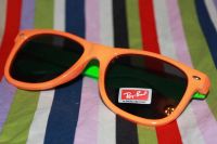 Лот: 4011873. Фото: 6. Очки Ray Ban зеркальные! Оранжево-салатовый...