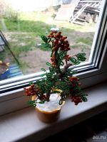 Лот: 13806405. Фото: 2. Рябина из бисера. Предметы интерьера