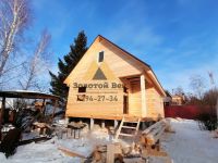 Лот: 16972969. Фото: 5. Дом 6х8 из бруса 150х180 на свайном...