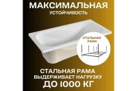 Лот: 25257901. Фото: 5. Ванна пристенная 1Marka Classic...